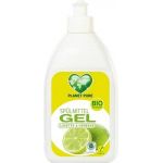 Detergent Gel pentru vase - lime si verbina, eco-bio, 500ml - Planet Pure