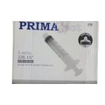 Seringi Unica Folosinta Prima, 5ml, ac 22G, 1 1/4&#039;&#039; (0.7 x 32mm), negru, Luer Lock, piston cauciuc, sterile, 100 buc