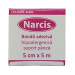 Banda Adeziva Alba Suport Textil Narcis, 5cm x 5m