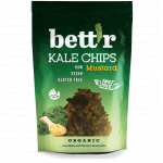 Chips din kale cu mustar raw, eco-bio, 30g - Bettr