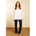 Bluza cu maneci lungi si volane