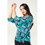Bluza cu model si maneci medii