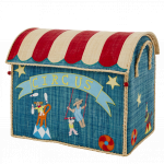 Cos mare pentru jucarii - Raffia toy baskets with circus theme | Rice A/S