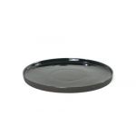 Farfurie - Round 26 x 1,5 cm - Black Glossy W.Mat Bottom | Kinta