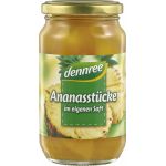 Ananas bucati in suc de ananas, eco-bio, 350g - Dennree
