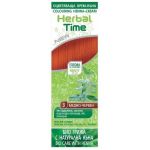 Crema Coloranta pe Baza de Henna Rosa Impex Herbal Time, nuanta 3 Copper Red, 75ml