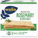 Delicate crisp rosemary, paine prajita crocanta cu sare de mare, 190g - Wasa