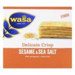 Delicate crisp sesame, paine prajita crocanta cu susan si sare de mare, 240g - Wasa