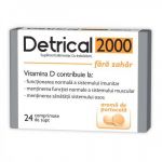 Detrical D3 cu aroma portocale, 2000 UI, 24cpr - ZDROVIT