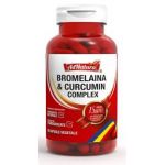 Bromelaina si curcumin complex, 30cps - Adnatura