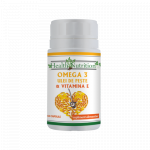 Omega 3 ulei de peste 500mg si Vitamina E5mg, 60cps - Health Nutrition