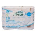 Absorbante din bumbac natural, fara aripioare lungi, 3 picaturi, 10buc - Vivicot