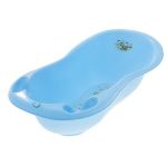 Cadita Tega Baby Happy Turtle 102 cm Albastra cu senzor de temperatura