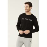 Bluza de pijama cu imprimeu logo