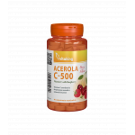 Vitamina C, 500mg, cu acerola cu gust de zmeura, 40cpr - Vitaking
