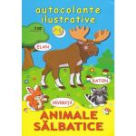 Animale salbatice. Autocolante ilustrative, editura Biblion