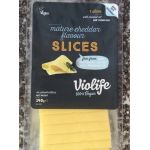 Branza cheddar maturat, vegan, 7 felii 140g - Violife