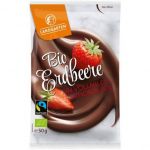 Capsuni in ciocolata cu lapte, eco-bio, 50g - Landgarten
