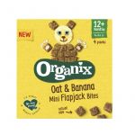 Cubulete moi din ovaz integral si banane Flapjack, +12 luni, eco-bio, 4x20g - Organix