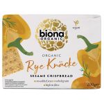 Crispbread felii crocante din secara integrala cu susan, eco-bio, 200g - Biona
