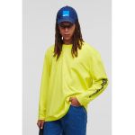 Bluza de bumbac organic cu maneci cu logo
