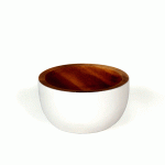 Bol din lemn - Rustic Dull White | Kinta