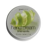 Crema maini, cu lamaie verde si vanilie, Greenland, cutie, 50 ml