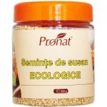 Seminte de susan integrale nedecorticate 300g borcan - ECO-BIO - PRONAT