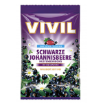 Bomboane fara zahar cu aroma de coacaze negre cu vitamina C, 60g - Vivil