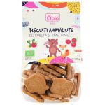 Biscuiti animalute cu spelta si zmeura, eco-bio, 100g - Obio