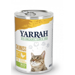 Bucati de hrama cu carne de pui pentru pisici, 405g - Yarrah
