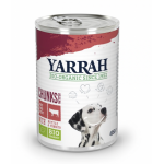 Bucati de hrama cu carne de vita pentru caini, 405g - Yarrah