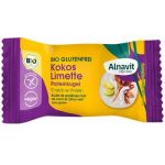 Biluta proteica cu lime si cocos, fara gluten, eco-bio, 24g - Alnavit