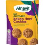 Biscuiti cu seminte de canepa si cacao, fara gluten, eco-bio, 125g - Alnavit
