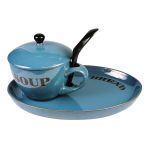 Bol pentru supa cu farfurie - Natural Colour Soup Bowl and Bread Plate | CGB Giftware