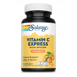 VITAMINA C EXPRESS, WITH EPICOR, 30 comprimate masticabile, Solaray - SECOM