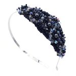 Coronita par neagra cu perle, Mystic Lady, Zia Fashion