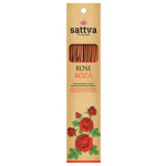 Betisoare parfumate naturale cu Trandafir, 15buc - Sattva Ayurveda