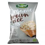 Bilute din orez brun expandat cu sare, fara gluten, eco-bio, 100g Biopont