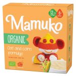 Porridge din 2 cereale: ovaz si porumb, eco-bio, 6+ luni, 200g Mamuko