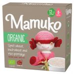 Porridge din 3 cereale: spelta, hrisca si orez, eco-bio, 6+ luni, 200g Mamuko