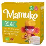 Porridge din 5 cereale: ovaz, hrisca, orz, spelta si secara, eco-bio, 6+ luni, 200g Mamuko