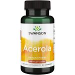 Acerola Cherry Extract 500 mg si Vitamina C Naturala, 125 mg, 60 capsule, Swanson