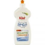 Detergent lichid ecologic pentru vase, sensitiv, cu portocala, 500 ml, Klar