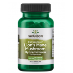 Full Spectrum Lion’s Mane Mushroom (ciuperca Coama Leului) 500 mg, 60 cps - Swanson