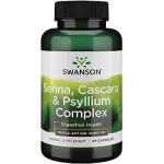 Senna Psyllium Cascara Complex, 90 Capsule, Swanson