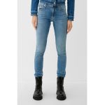 Blugi slim fit cu aspect decolorat