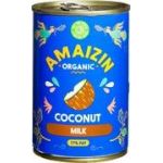 Lapte de cocos 17 %, eco-bio, 400 ml, Amaizin