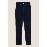 Blugi slim fit cu talie inalta