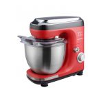 Mixer planetar - 600 W - miscare eliptica - bol inox 5 L - tel - paleta si carlig din aluminiu turnat - Rosu/Negru